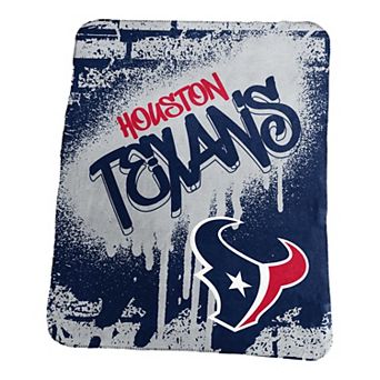 Logo Brands Houston Texans 50" x 60" Classic Graffiti Fleece Throw Blanket