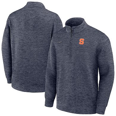 Men's Nike Navy Syracuse Orange Coaches Dri-FIT Half-Zip Pullover