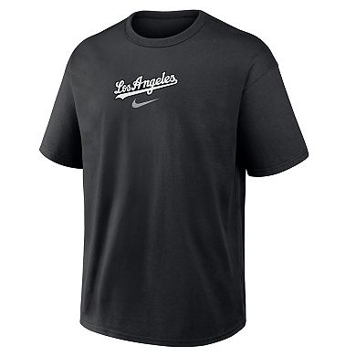 Men's Nike Black Los Angeles Dodgers City Name Max 90 T-Shirt