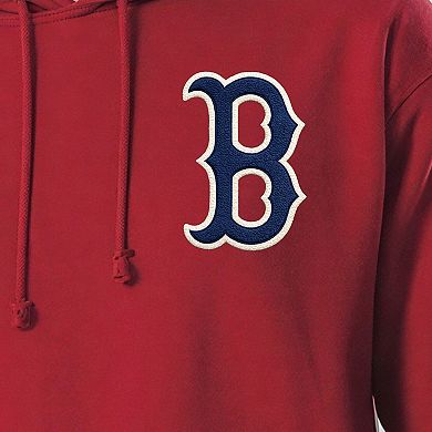 Men's Champion Red Boston Red Sox Reverse Weave Chenille Hoodie