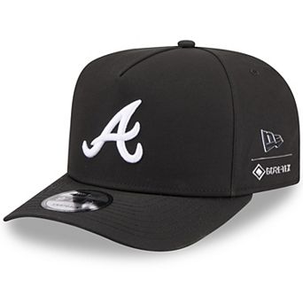 Men's New Era x GORE-TEX Black Atlanta Braves A-Frame 9FIFTY Adjustable Hat