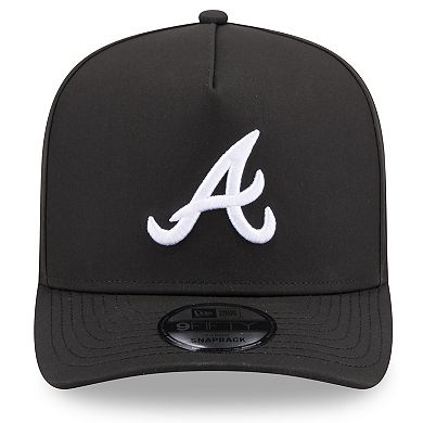 Men's New Era x GORE-TEX Black Atlanta Braves A-Frame 9FIFTY Adjustable Hat