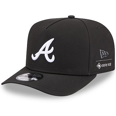 Men's New Era x GORE-TEX Black Atlanta Braves A-Frame 9FIFTY Adjustable Hat