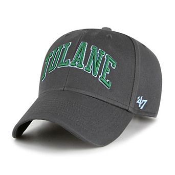 Men's '47 Charcoal Tulane Green Wave Legend Lone Script MVP Adjustable Hat