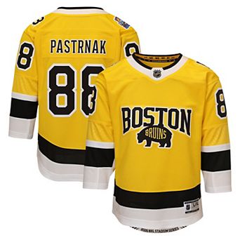 Youth Outerstuff David Pastrnak Gold Boston Bruins 2026 NHL Stadium Series Premier Jersey