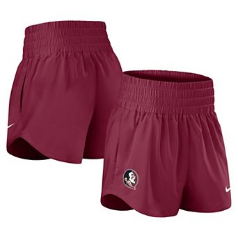 Women's Nike Garnet Florida State Seminoles Performance One Dri-FIT High-Rise Shorts