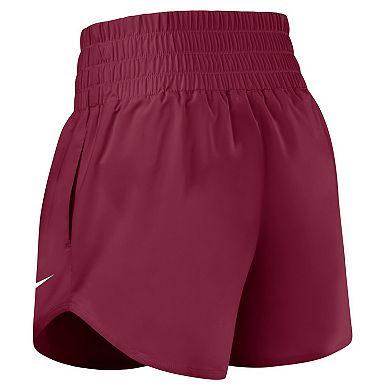Women's Nike Garnet Florida State Seminoles Performance One Dri-FIT High-Rise Shorts