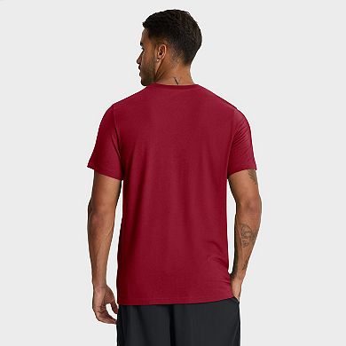 Men's Nike Red Arizona Diamondbacks Tri-Blend Logo T-Shirt
