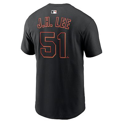 Men's Nike Jung Hoo Lee Black San Francisco Giants Name & Number T