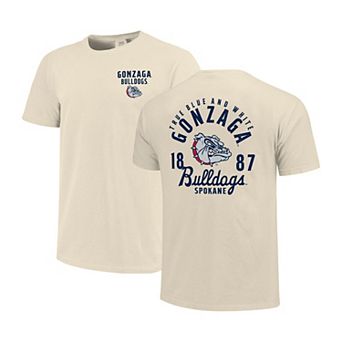 Men's Cream Gonzaga Bulldogs Comfort Colors Mascot Overlay T-Shirt