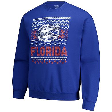 Men's Royal Florida Gators Holiday Fleece Sweatshirt
