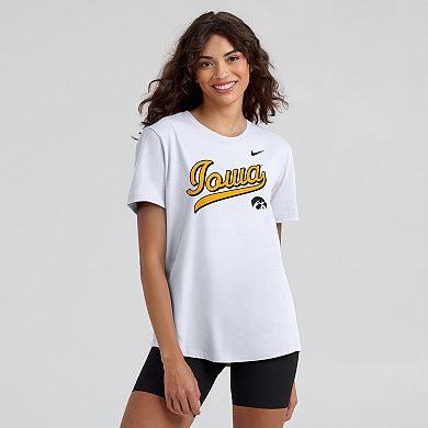 Women's Nike White Iowa Hawkeyes Local Script T-Shirt