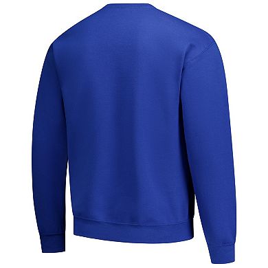 Men's Royal Kansas Jayhawks Holiday Fleece Sweatshirt