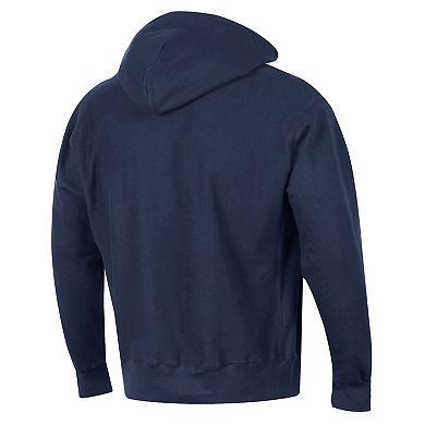 Men's Champion Navy Detroit Tigers Reverse Weave Chenille Hoodie