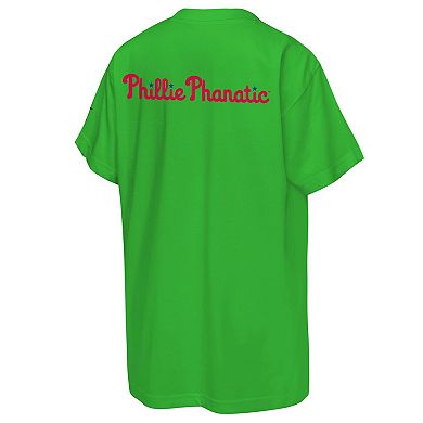Youth Outerstuff Green Philadelphia Phillies Iconic Phanatic T-Shirt