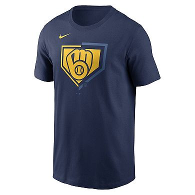 Men's Nike Navy Milwaukee Brewers Icon T-Shirt
