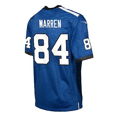 Youth Nike Tyler Warren Royal Indianapolis Colts Alternate 2 Game Jersey