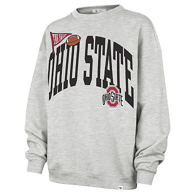 Women's '47 Gray Ohio State Buckeyes Icon Fleece Sweatshirt