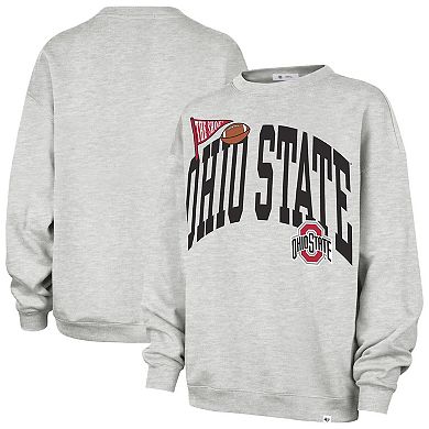 Women's '47 Gray Ohio State Buckeyes Icon Fleece Sweatshirt