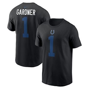 Men's Nike Ahmad Sauce Gardner Black Indianapolis Colts Player Name & Number T-Shirt