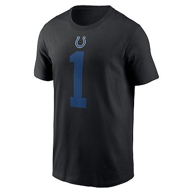 Men's Nike Ahmad Sauce Gardner Black Indianapolis Colts Player Name & Number T-Shirt