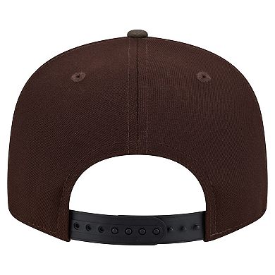 Men's New Era Dark Brown Los Angeles Rams Burnt Wood Camo 9FIFTY Snapback Hat