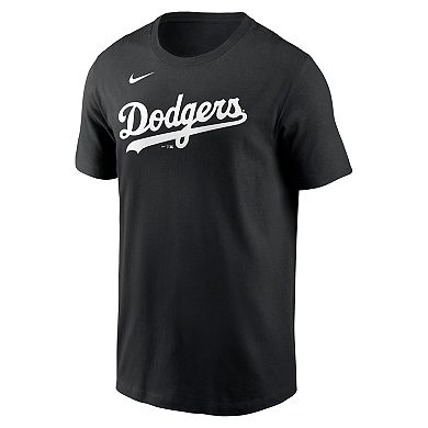 Men's Nike Freddie Freeman Black Los Angeles Dodgers Name & Number T-Shirt