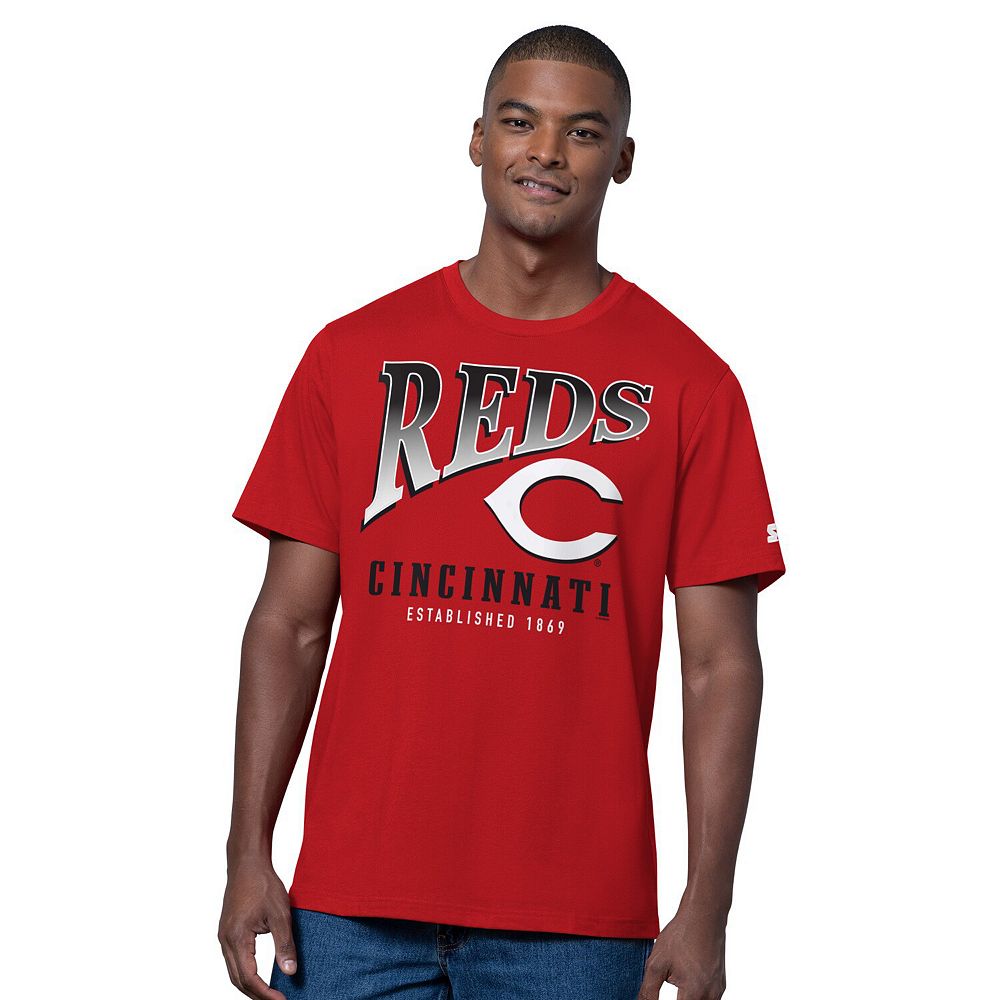 Men's Starter Red/Heather Gray Cincinnati Reds Two-Pack T-Shirt Set