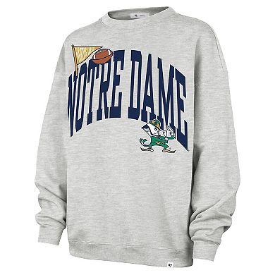 Women's '47 Gray Notre Dame Fighting Irish Icon Fleece Sweatshirt