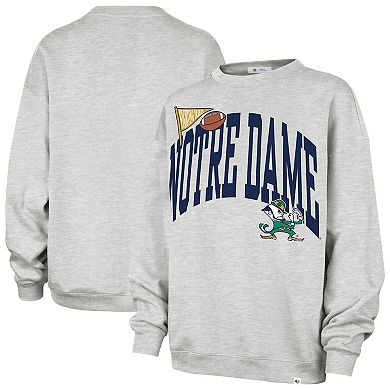 Women's '47 Gray Notre Dame Fighting Irish Icon Fleece Sweatshirt