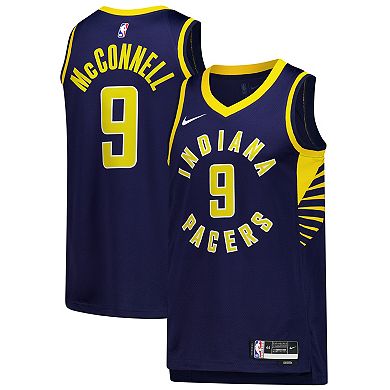 Unisex Nike T.J. McConnell Navy Indiana Pacers Swingman Jersey - Icon Edition