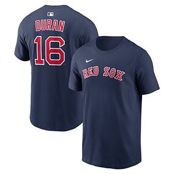 Men's Nike Jarren Duran Navy Boston Red Sox Home Name & Number T-Shirt
