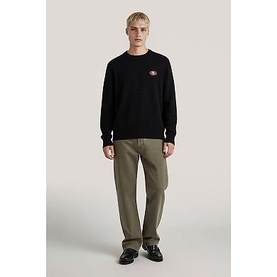 Men's NAADAM Black San Francisco 49ers Cashmere Sweater