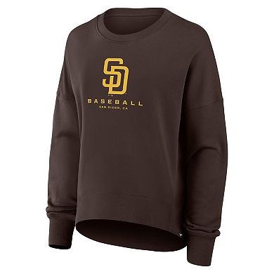 Women's Fanatics Brown San Diego Padres Oversized Hope Pullover Sweatshirt