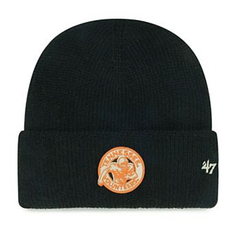 Men's '47 Black Tennessee Volunteers Golden Age Cuffed Knit Hat with Pom