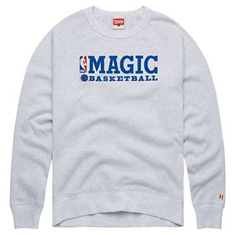 Unisex Homage Ash Orlando Magic Logoman Retro Tri-Blend Raglan Sweatshirt