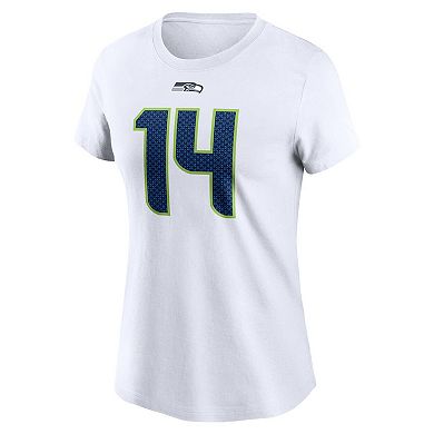Women's Nike Sam Darnold White Seattle Seahawks Player Name & Number T-Shirt
