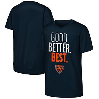 Youth Outerstuff Navy Chicago Bears Good. Better. Best. T-Shirt