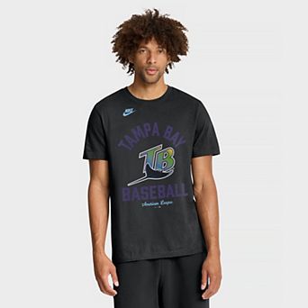 Men's Nike Black Tampa Bay Rays Cooperstown Collection T-Shirt
