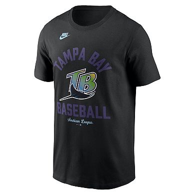 Men's Nike Black Tampa Bay Rays Cooperstown Collection T-Shirt