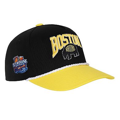 Youth Fanatics Black Boston Bruins 2026 NHL Stadium Series Team A-Frame Adjustable Hat