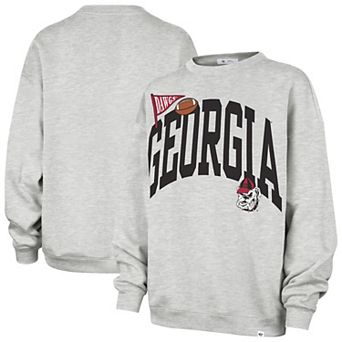 Women's '47 Gray Georgia Bulldogs Icon Fleece Sweatshirt