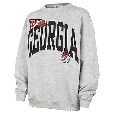 Women's '47 Gray Georgia Bulldogs Icon Fleece Sweatshirt