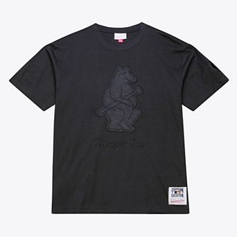 Men Mitchell & Ness Black Chicago Cubs Cooperstown Collection Phantom T-Shirt