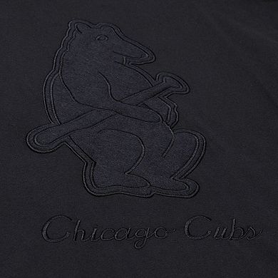 Men Mitchell & Ness Black Chicago Cubs Cooperstown Collection Phantom T-Shirt