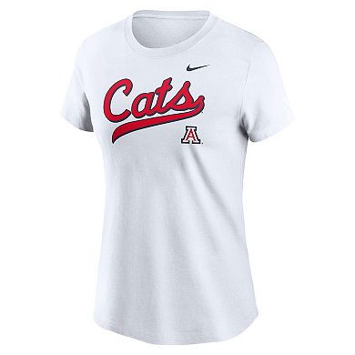 Women's Nike White Arizona Wildcats Local Script T-Shirt