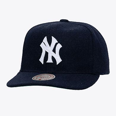 Unisex Navy New York Yankees Vintage Fit Melton Wool Adjustable Hat