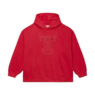 Men's Mitchell & Ness Maroon Chicago Bulls Downtown Collection Fleece Hoodie