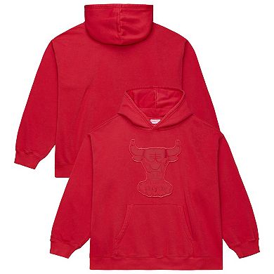 Men's Mitchell & Ness Maroon Chicago Bulls Downtown Collection Fleece Hoodie
