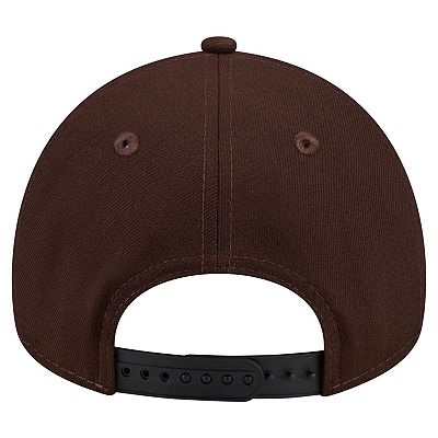 Men's New Era Dark Brown Philadelphia Eagles Burnt Wood A-Frame